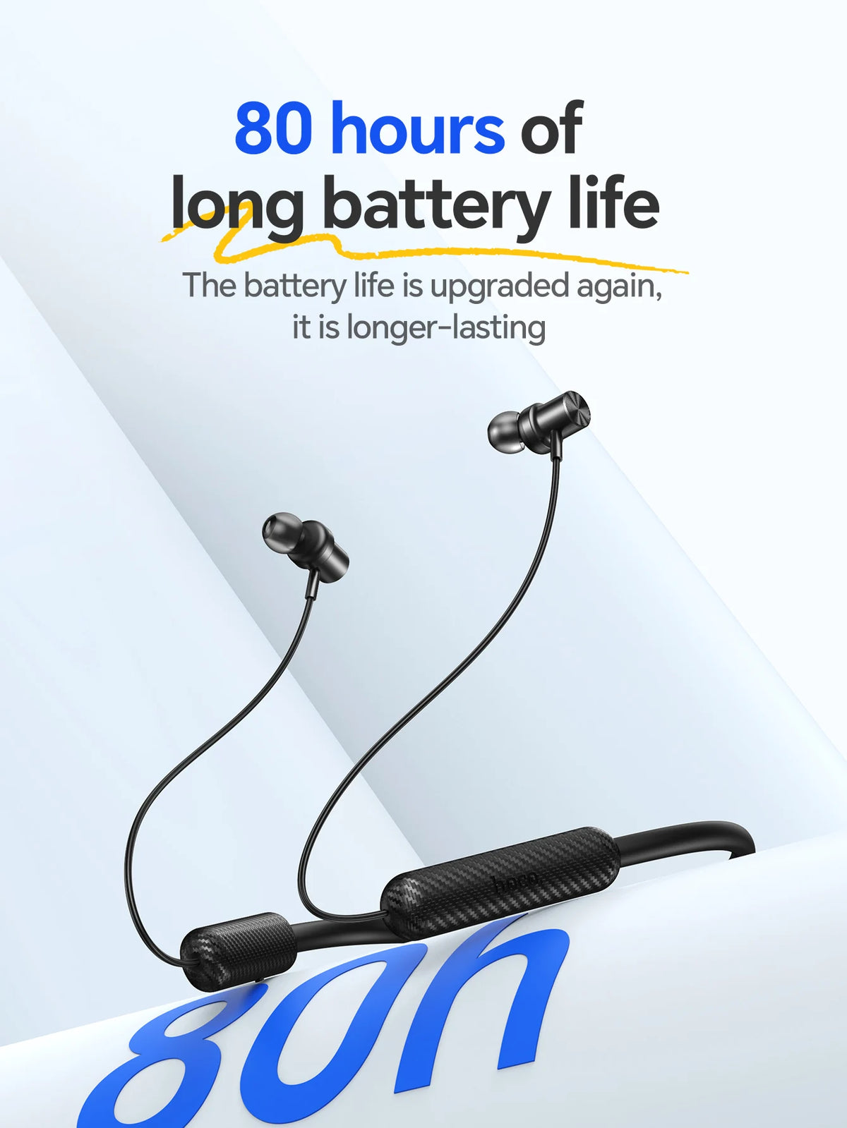 HOCO ES70 Neckband Headsets Bluetooth Wireless Headphones Outdoor Sport Earphones Portable Hifi Sounds Earbuds With Microphone