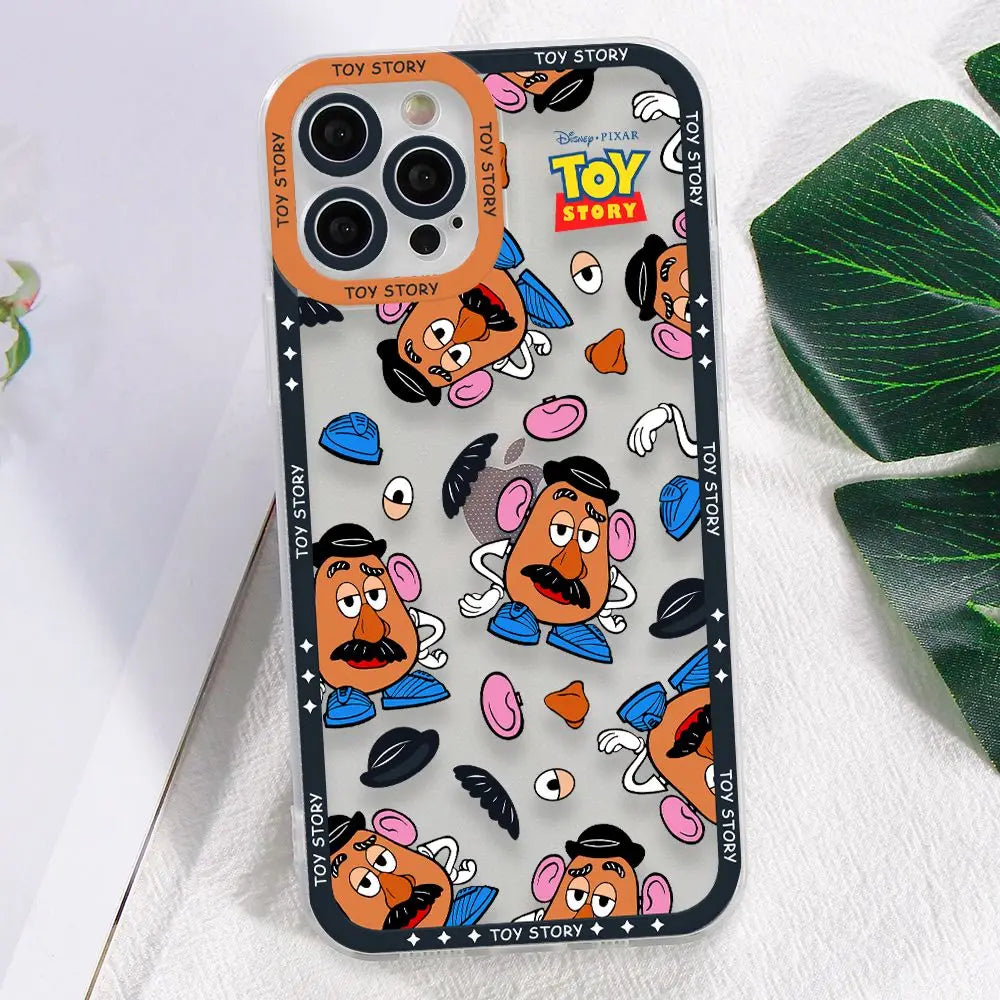 Toys Storys Woodys Aliens Phone Case for Apple iPhone 17 Air 16 15 14 Plus 13 12 11 Pro Max Border printing Transparent Cover