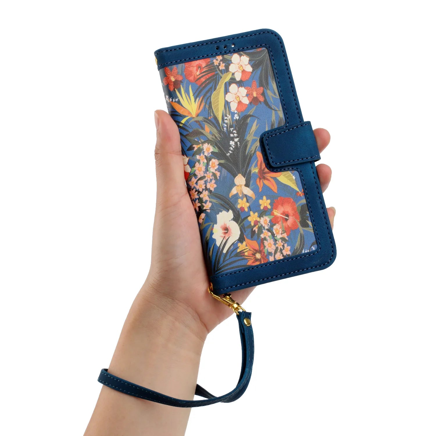 Painting Art Flower Leather Phone Wallet Case Book For Samsung Galaxy S25 S24 S23 S22 S21 S20 FE A06 A16 A26 A36 A56 Flip Cover