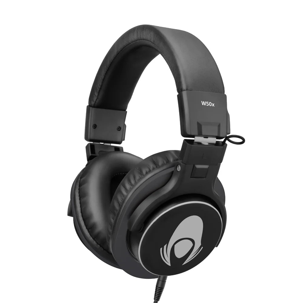 Talomen W50X Corded Studio Headphones Stereo Professional DJ Headphones Over-Ear Monitor Headphones with Detachable Cable