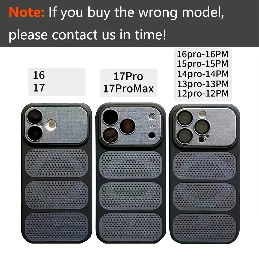 Heat Dissipation Magnetic Phone Case For iPhone 17 Pro Max Air 13 12 14 15 16 Plus For Magsafe Original Camera Protection Cover