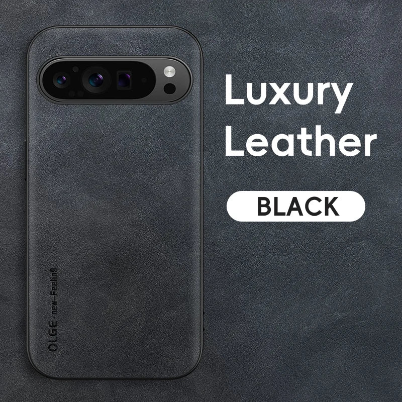 Luxury PU Leather Phone Case for Google Pixel 11 10 9 XL 110A 9A 8A 7A 0Pro 9Pro 8Pro 7Pro Shockproof Protection Soft Back Cover