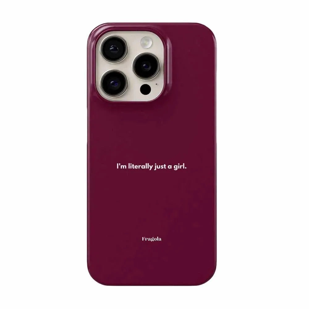 Clmj MEANS GIRLS Fashion Phone Case for iPhone 17 16 15 14 13 12 11 Air Pro Max X XS XR XSMax 7 8 Plus Glossy Film Hard PC Cover