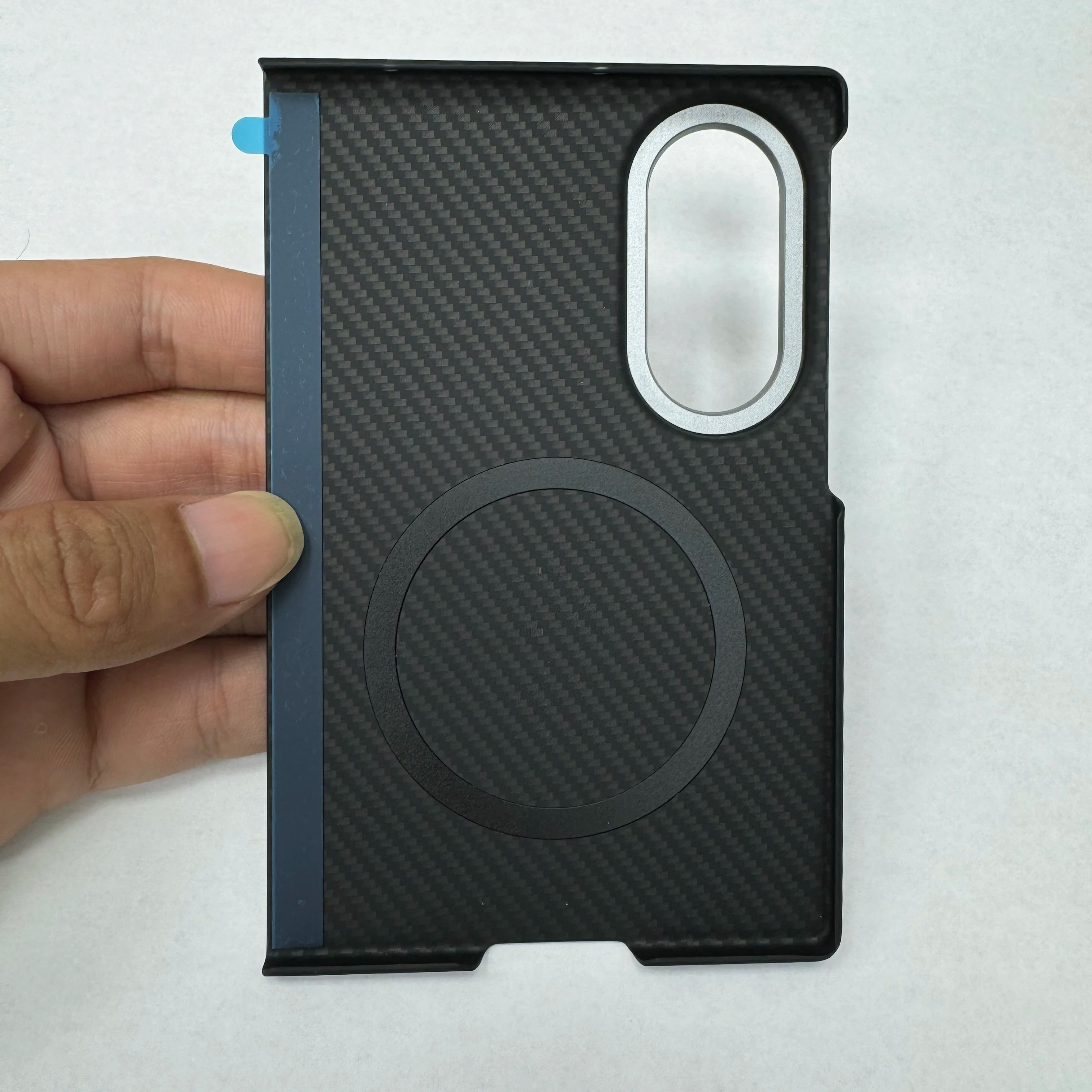 Aramid Carbon Fiber Magnetic Case, Slim Matte Armor Cover for Samsung Galaxy Z Fold 8 wide，With MagSafe Business Protective Case