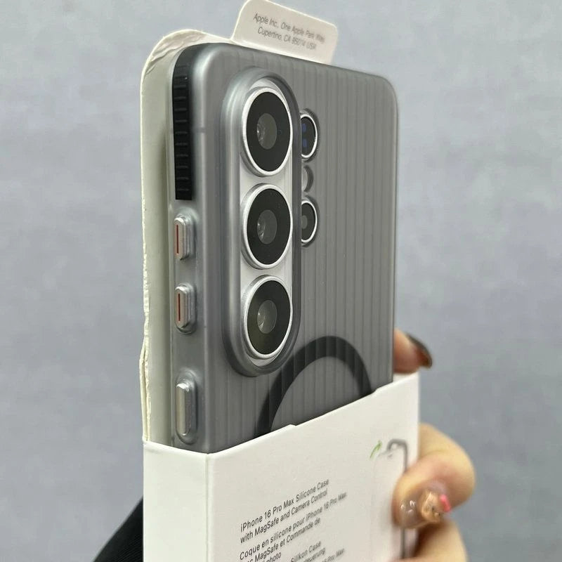 For Samsung Galaxy S26 Ultra S26+ 5G Case Hard Matte Magnetic MagSafe Luggage Stripe Slim Cover For Galaxy S26 Plus Shell Bumper