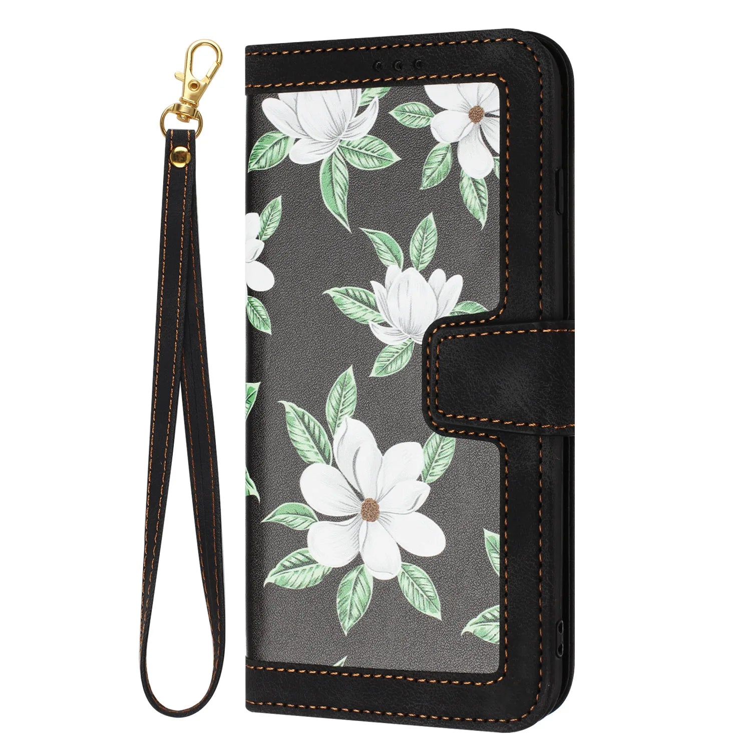 Painting Art Flower Leather Phone Wallet Case Book For Samsung Galaxy S25 S24 S23 S22 S21 S20 FE A06 A16 A26 A36 A56 Flip Cover