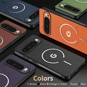 Busiens Woven Fabric Texture Wireless Charging Phone Case for Google Pixel 11 Pro 10 9 Pro XL 10A 9A for MagSafe Anti-drop Cover