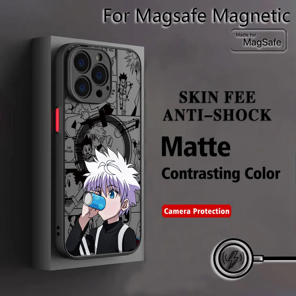 Anime Killua Hunter X Hunter Phone Case For Samsung Galaxy S26 S25 S24 S23 S22 S21 S20 FE Plus Ultra 5G Matte Magnetic Cover