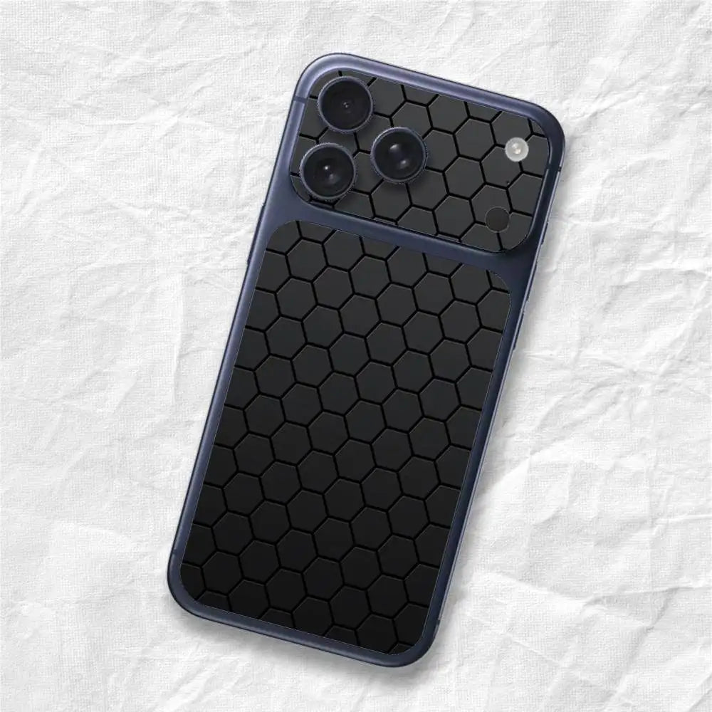 Carbon Pattern Sticker Film Back Skin for iPhone 17 Pro Max