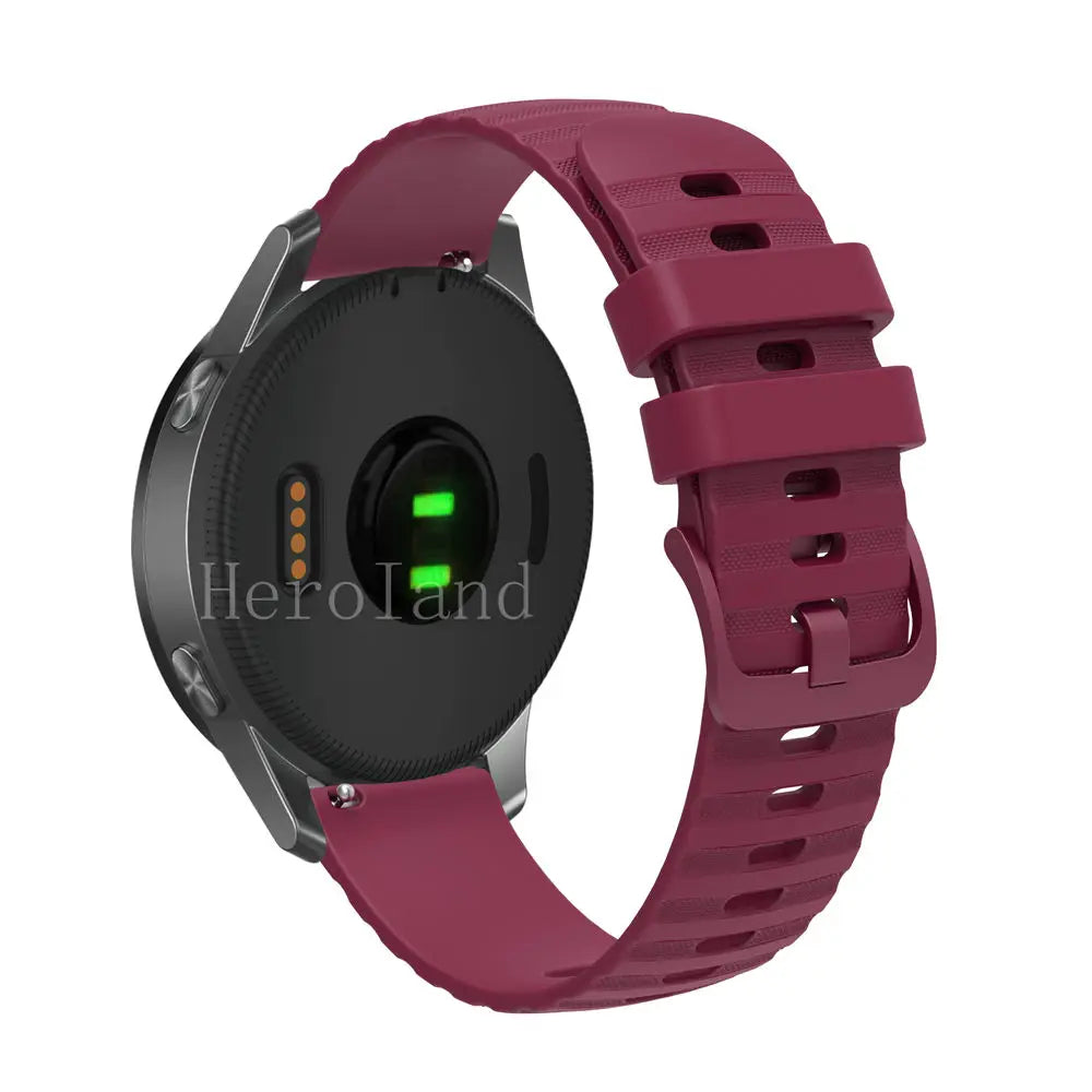 Premium Silicone Watchband WatchStrap Silicone Bracelet Quick Release Rubber Strap WristBand 18mm 20mm 22mm Width Replacement
