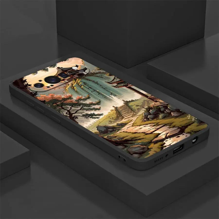 Mountain Peaks Landscape Funda Phone Cover Case for Google Pixel 10A 6a 8a 9a 10 9 Pro XL 7a 6 7 8 Pro