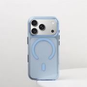 Luxury Transparent Magnetic Bumper Case For iPhone 18 17 16 Pro Max For Magsafe Wireless Charge Camera Button Clear Cover Shell
