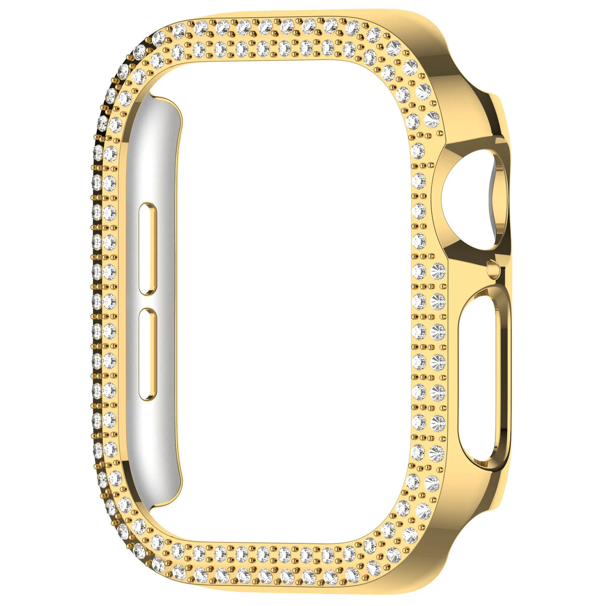 Cover For Apple watch Case 42mm 46mm 44mm 40mm 45mm 41mm Bling Rhinestone PC Bumper Protector Face iWatch Series 10 SE 9 8 7 6 5