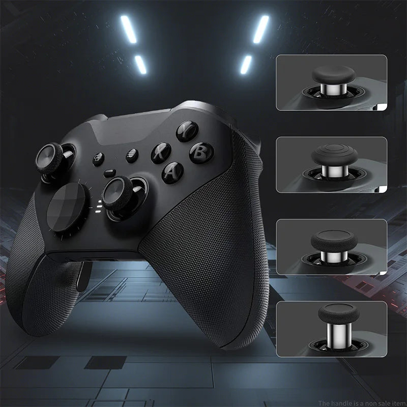Suitable for Xbox Elite Series 2 Controller 14 in 1 Metal Accessories, Different Height Joysticks and Back Keys - Black Metal SE