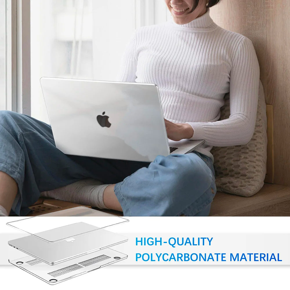 Laptop Case For MacBook Pro 14 M5 M4 M3 M2 M1 Case MacBook Pro14.2 M5 A3427 A3426 A3112 A3401 A3185 A2992 A2918 A2779 Case Cover