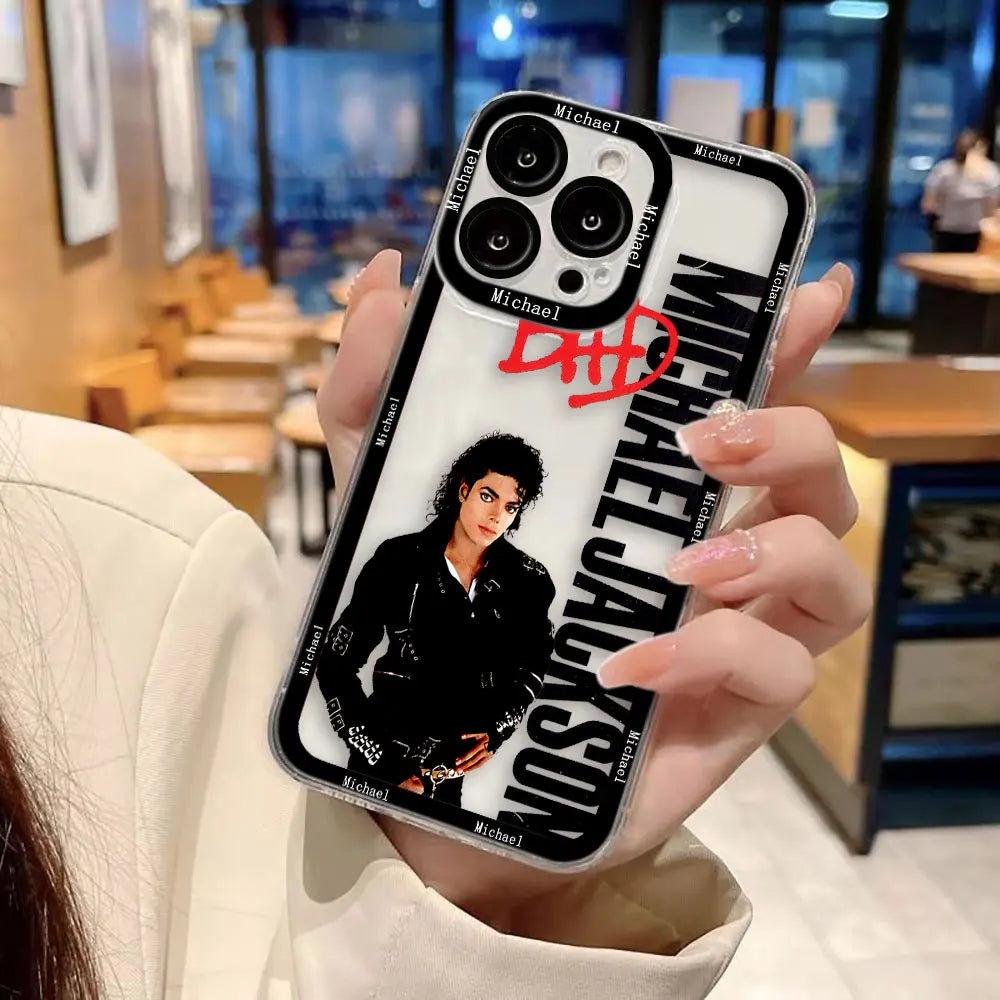 Dancer m-Michael j-Jackson Clear Phone Case For Samsung Galaxy S26 S25 S24 S23 S22 S21 S20 FE PLUS ULTRA EDGE Case Cover Shell