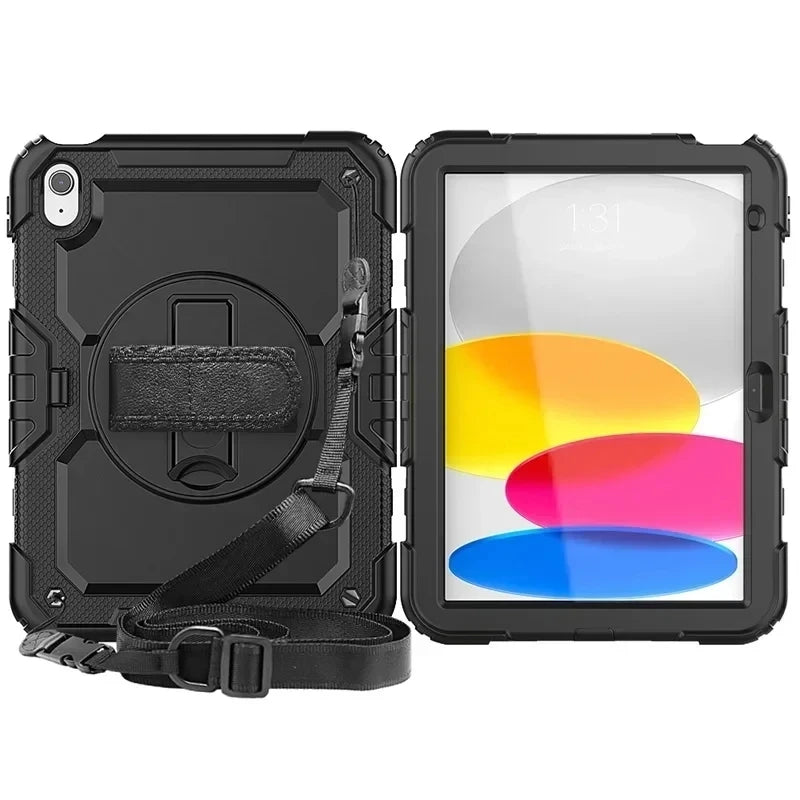 Case For iPad A16 10th 11th Generation 7/8/9th 10.2 Pro 11 12.9 Air 11 13  Air5 4  Mini 7 6 5 4 Shockproof Stand Kids Safe Cover