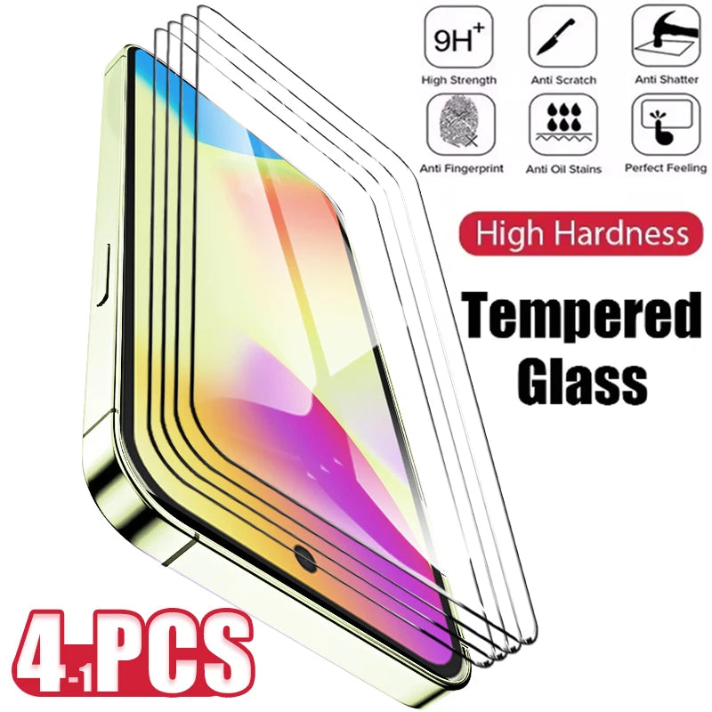 1-4PCS Tempered Glass For Googel Pixel 10 9 9a 8a 8 7 7a 6 6a 5 5a 4 4a 3 3a 2 Pro XL 5G Pixel10 Pixel9 Pixel8 Screen Protector
