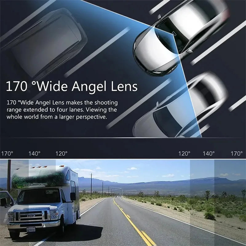 720P USB Dash Cam with ADAS & 170° Wide Angle – HDR/WDR Night Vision for Android Car Player