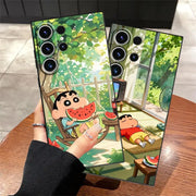 Cra-yons Shin-chans Funda Phone Cover Case for Samsung Galaxy S26 Ultra S10 S9 S21 FE S20 Ultra S23 S25 Plus S24 Note 20 8 9 10