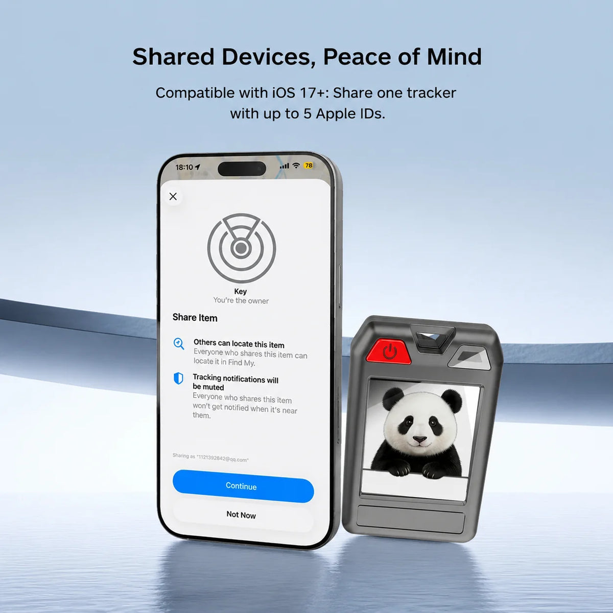 Original Color E-Ink Smart Keychain DIY Support Find My Find Hub Display Anti-Lost Locator Tracker