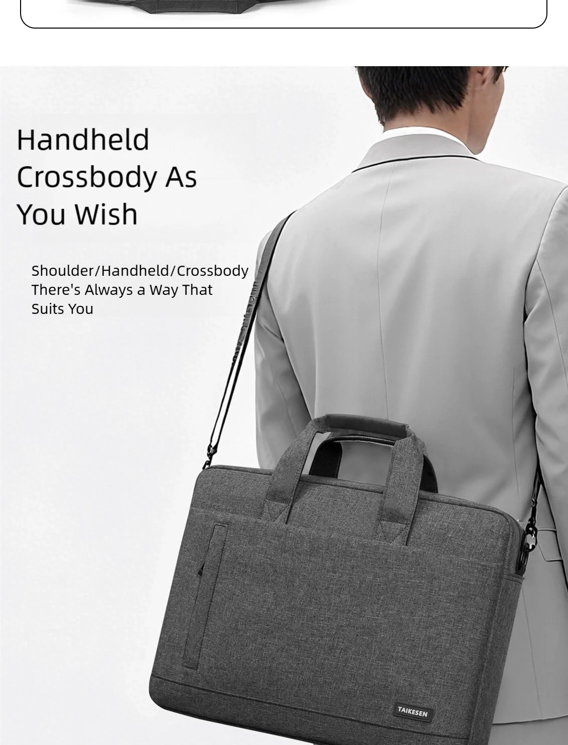 Laptop Bag Sleeve Case Shoulder Handbag For M3 M4 14 15 15.6 17 Inch Macbook Air Pro 13.3 Huawei Asus Dell Notebook Briefcases