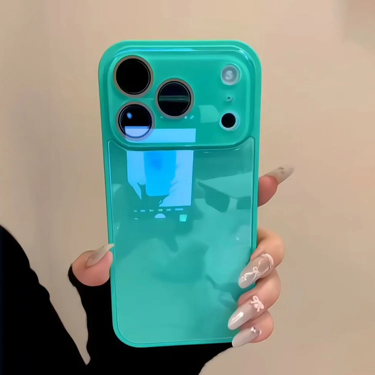 Fashion Candy Solid Color Hard Case for iPhone 14 15 16 17 Pro Max 12 11 13 Tempered Glass Lens Protector Shockproof Back Cover