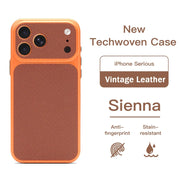 Luxury Business Diamond Pattern Leather Magnetic Case for iphone Air 12 13 14 15 16 17 Pro Max Retro Armor Shockproof Back Cover