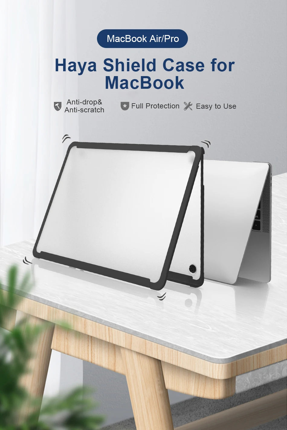 Protective Cover for MacBook Air 13 Case Waterproof Laptop Case for MacBook Pro 13 14 Notebook Case for MacBook Air 15 M4 M3 M2