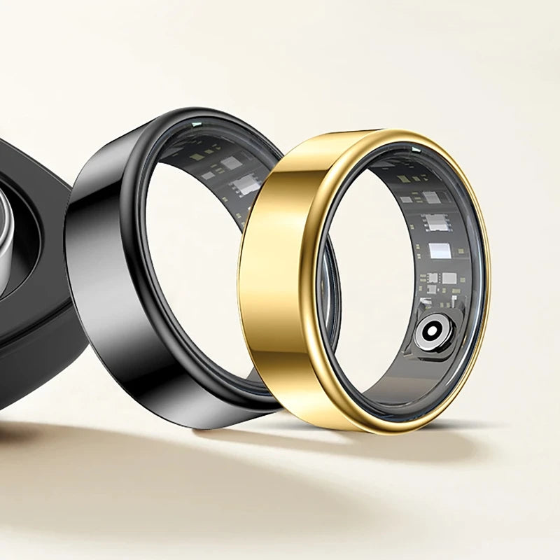 2026 Smart Ring Bluetooth Call Heart Rate Blood Pressure Monitor 5ATM Waterproof Health Ring Men Women For Xiaomi Gift