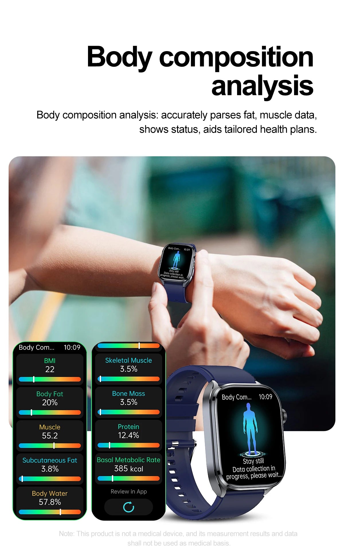 2026 New Accurate ECG Smart Watch Heart Health Analysis Blood analysis Blood Lipid Blood Pressure BT call Smart Watches For Men