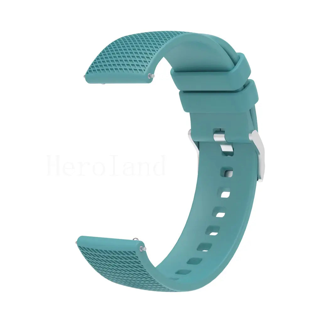 Premium Silicone Watchband WatchStrap Silicone Bracelet Quick Release Rubber Strap WristBand 18mm 20mm 22mm Width Replacement