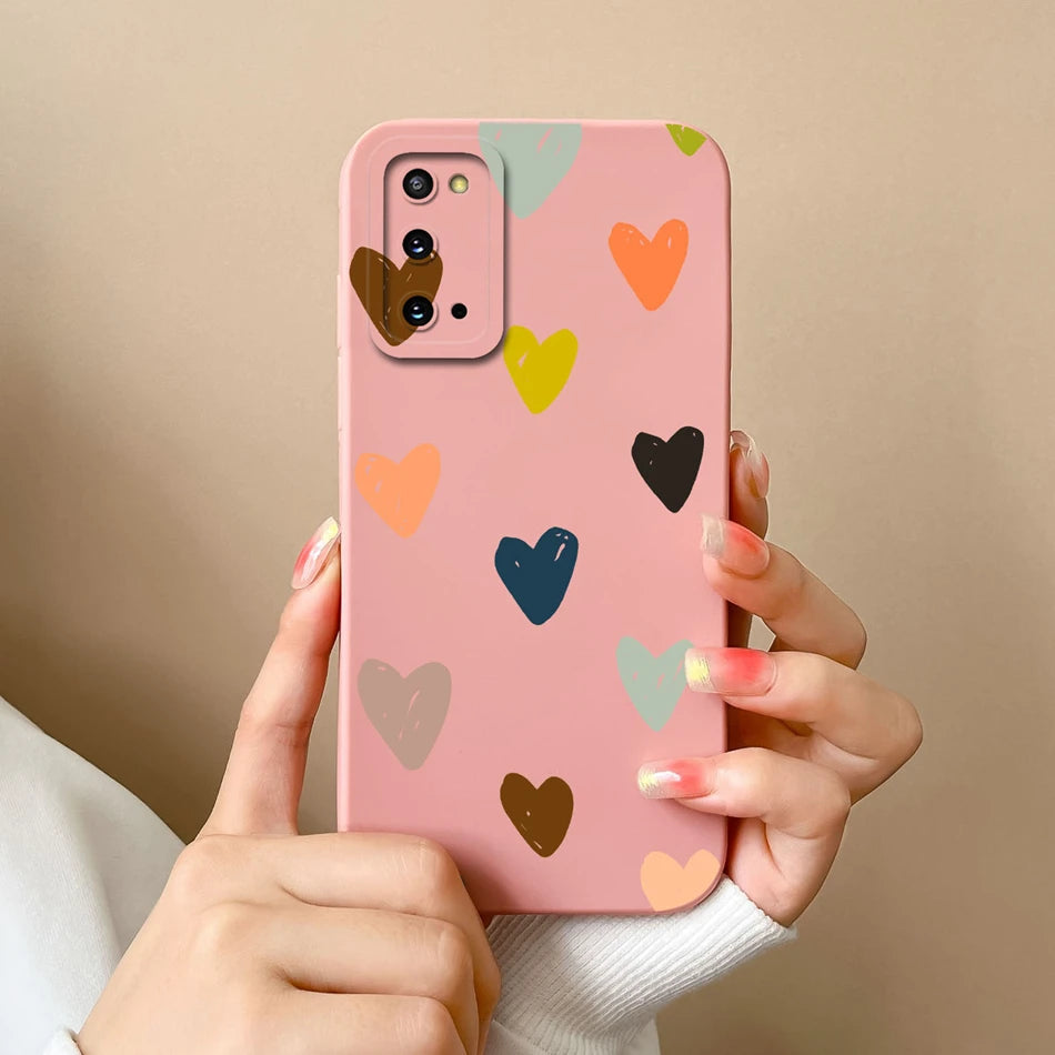 For Samsung S20 FE Plus Ultra Phone Case Funny Camera Protection New Liquid Silicone Cover For Galaxy S20FE S 20 S20Plus Funda
