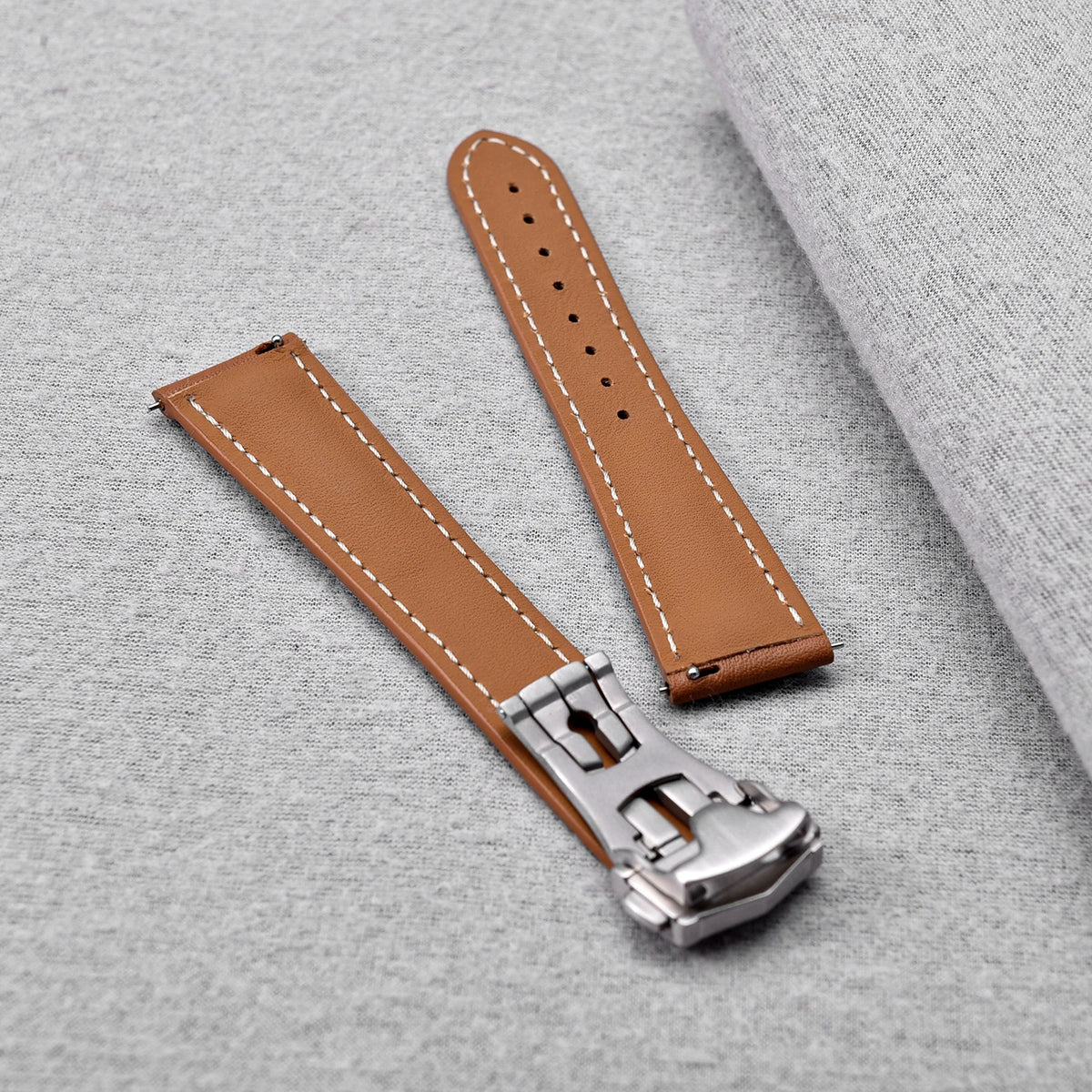 Watch Leather Strap 20mm 22mm Quick Release Smooth Leather Watchband Men Women Watch Band Accessories