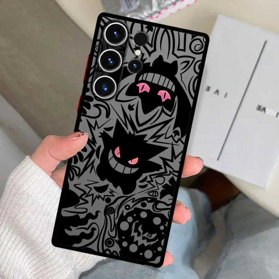 Case for Samsung Galaxy S26 S22 Note 20 Ultra 10+ S21 S24 Plus S25 Ultra S23 FE S20 FE Funda Back Phone Cover Pokemon Gengar