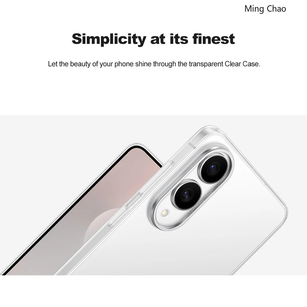 For Samsung S25 Edge Case Original S25 Edge Transparent Protective Case Ultra-Thin Shockproof Genuine EF-QS937
