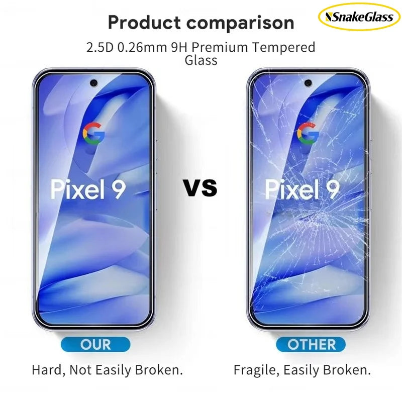 4Pcs HD Tempered Glass for Google Pixel 10 Pro XL 10A 9Pro 8 7A 6 5 4A 3AXL 2 Screen Protectors Scratch Resistant Smooth Texture