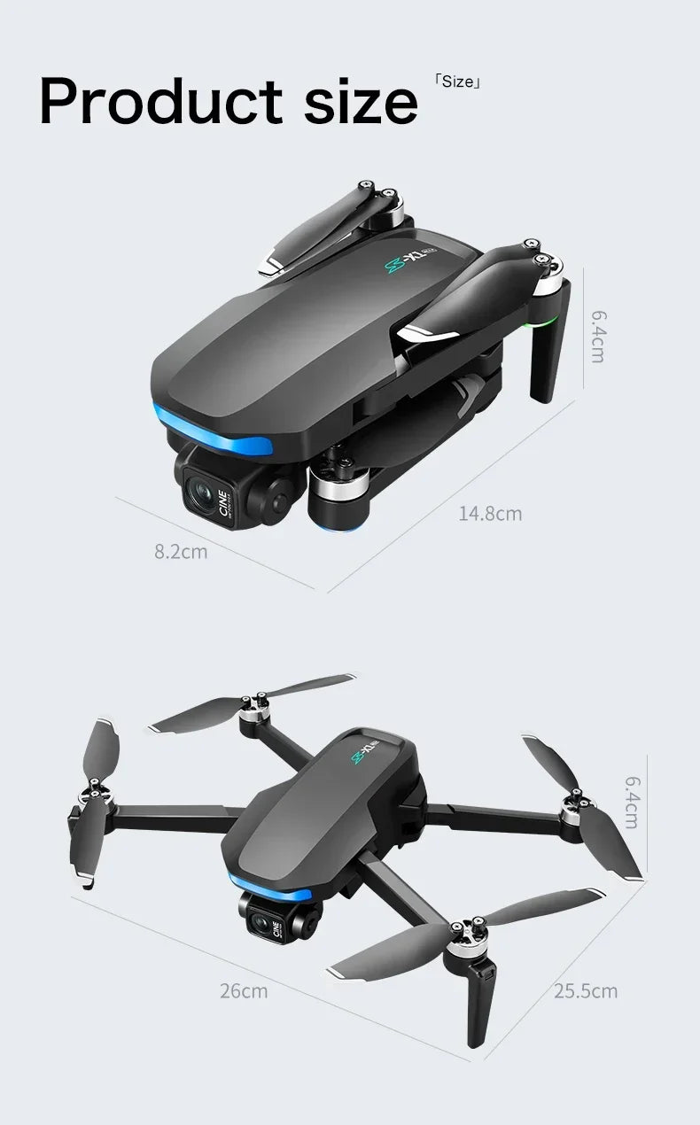 Original S-X1 GPS Drone 8K HD professional camera Three-axis gimbal WIFI Obstacle Avoidance Quadcopter Brushless Toy Gift