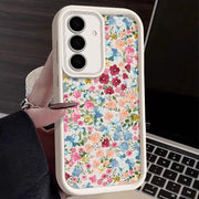 Small Flowers Soft Phone Case For Samsung Galaxy S25 Edge S26 S24 S23 S22 Ultra S24 S25 FE A57 A37 A17 A56 A15 A53 A54 A55 Cover