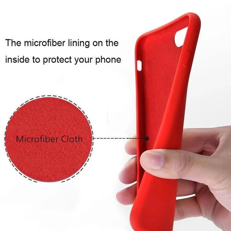Liquid Silicone Case for IPhone 17 16 15 14 13 12 11 Pro Max Phone Style Protective With Box CoverCover