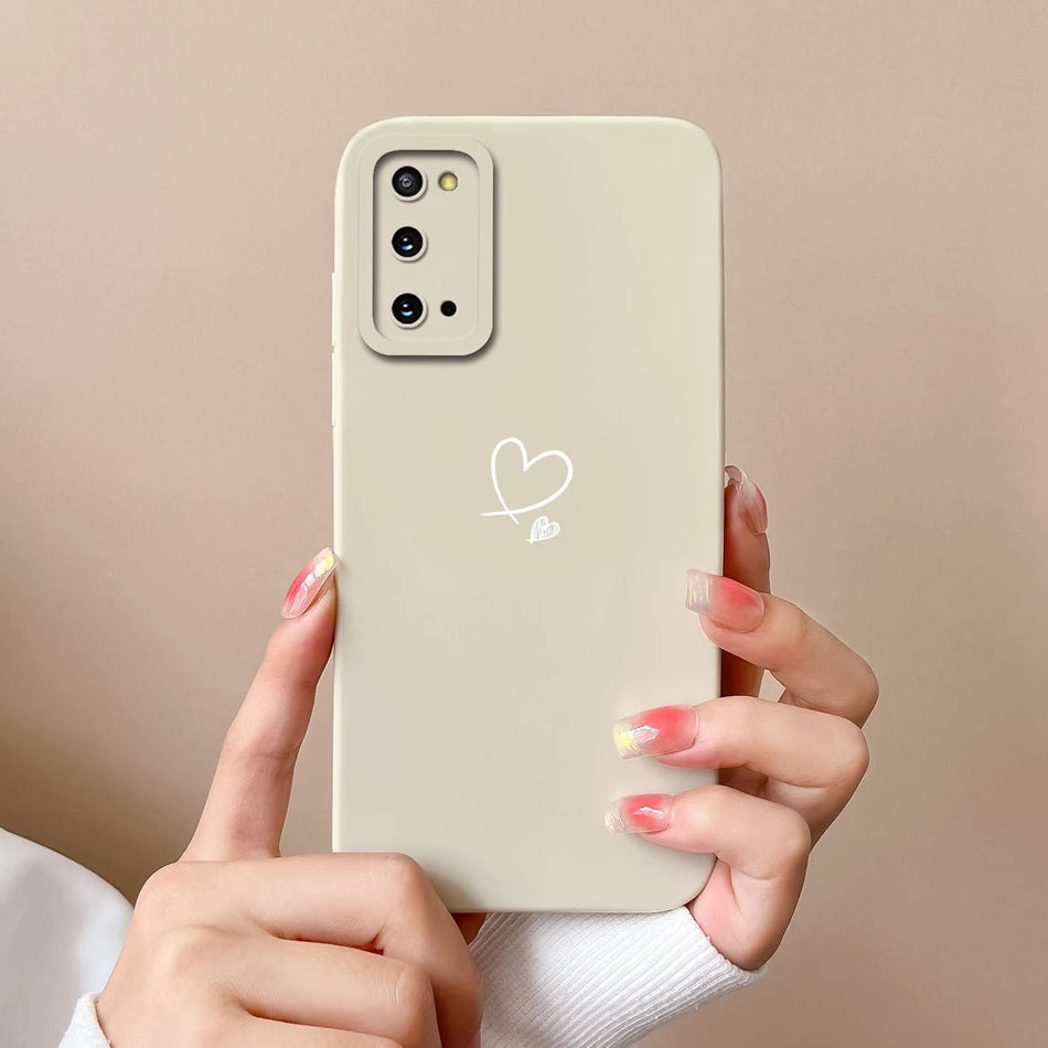 For Samsung S20 FE Plus Ultra Phone Case Funny Camera Protection New Liquid Silicone Cover For Galaxy S20FE S 20 S20Plus Funda