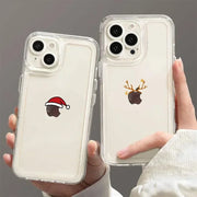 Funny Cartoon New Year Christmas Santa Phone Case for iPhone 17 16 15 14 13 12 11 Pro Max Mini SE4 Plus Air 16E Shockproof Shell