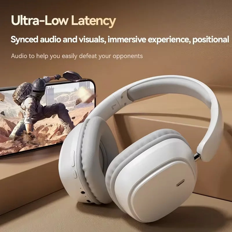 SY-T11 Wireless Headphones Bluetooth 5.3 Over Ear Headset With Mic Bass/Pop Mode Hi-Res HiFi Wired Headphones 90H APP For XiaoMi