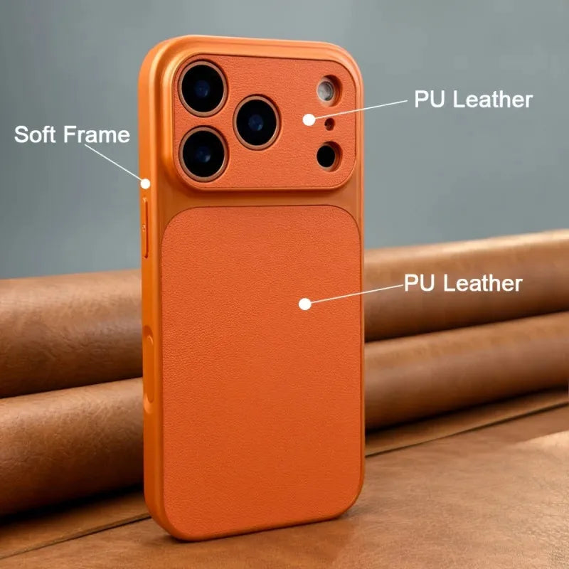 Luxurious New Orange Retro Phone Case For iPhone 17Air 16 15 14 17Pro 17PromaxSoft-sided hard case