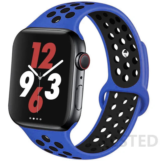 Sport Strap For Apple Watch band 44mm 40mm 49mm 45mm 41mm 42mm Breathable bracelet correa iWatch Series Ultra 4 12 11 10 9 8 SE