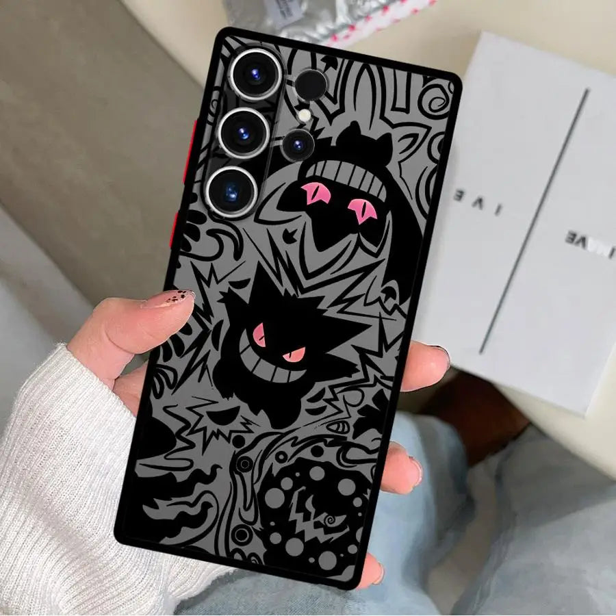 Case for Samsung Galaxy S26 S22 Note 20 Ultra 10+ S21 S24 Plus S25 Ultra S23 FE S20 FE Funda Back Phone Cover Pokemon Gengar