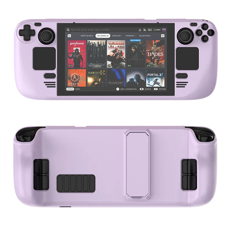 Protective Cover Case for Steam Deck,Controller Colorful Protective Case Hard Shell with Stand