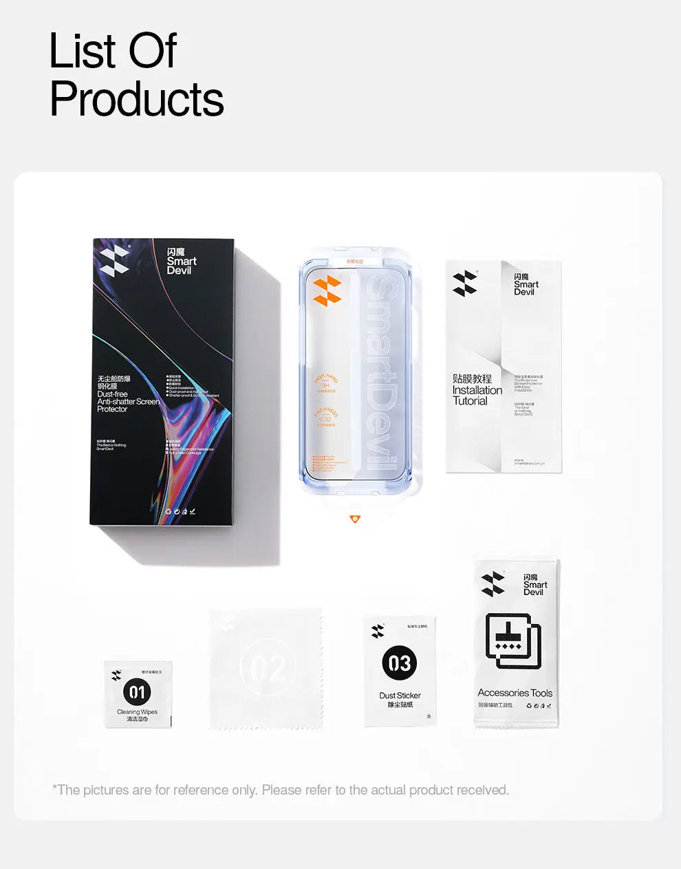 SmartDevil AR Anti-Reflection Tempered Glass Film for iPhone 17 Pro Max 16 Pro 15 14 Clear Corning Screen Protector Anti-scratch