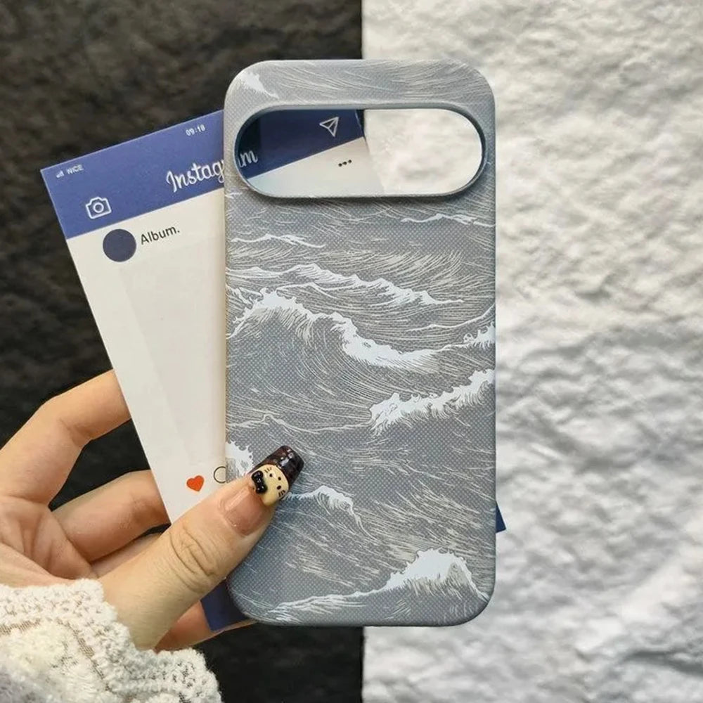 Premium Kevlar Ocean Wave Texture Magnetic Case For Google Pixel 11 Pro XL 10A 9A 8 7 Pro For Magsafe Charge Plastic Hard Cover