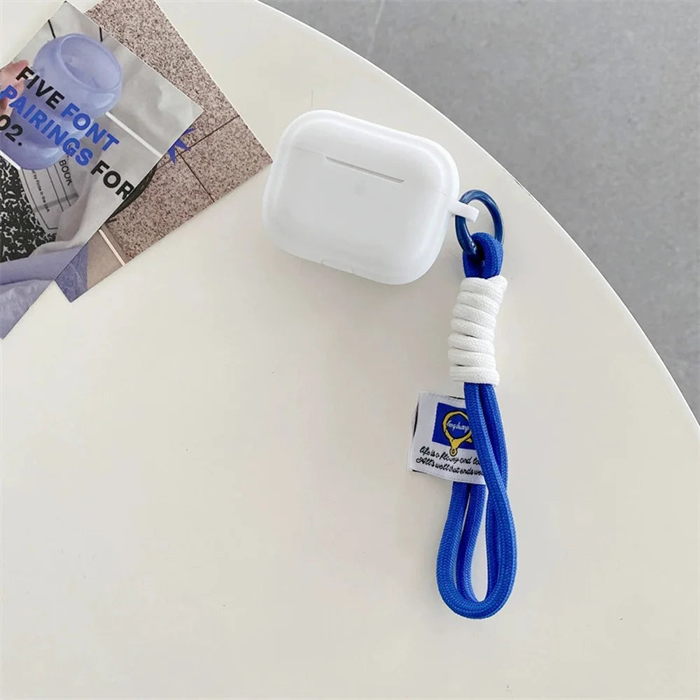 Klein Blue Snow White Solid Color block Silicone Earphone Case For AirPods pro 2 Bluetooth Charging Box Cover For AirPods 2 3 4
